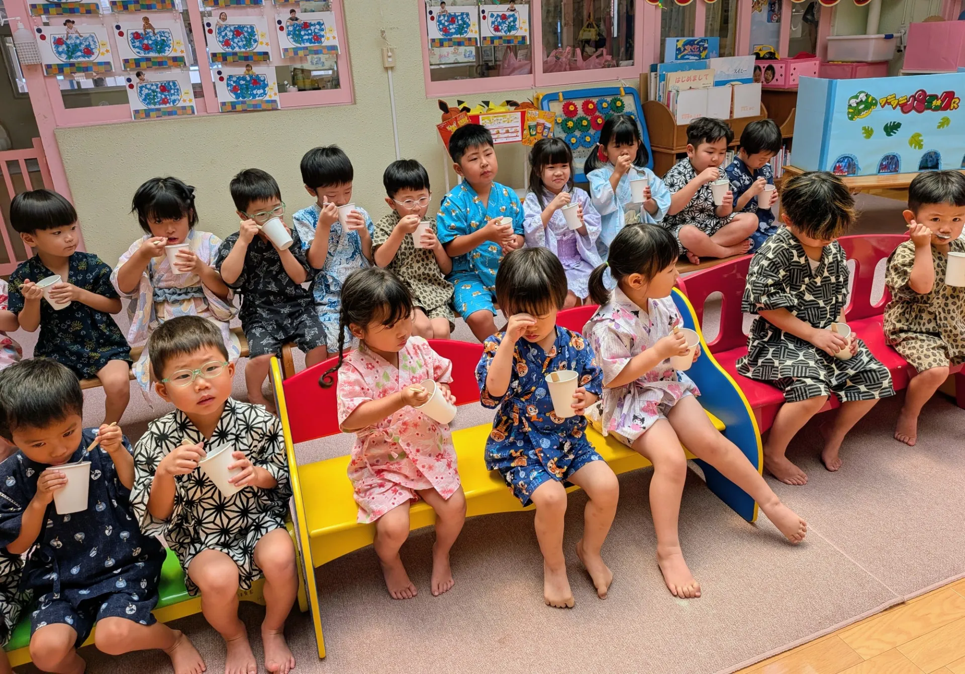 夏まつりごっこ(8月5日)